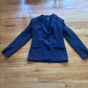 Rag and Bone New York Pinstripe Navy Blazer